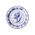 Heinen Delftware Wellenförmiger Untersetzer mit Delfter Blau - Porzellan