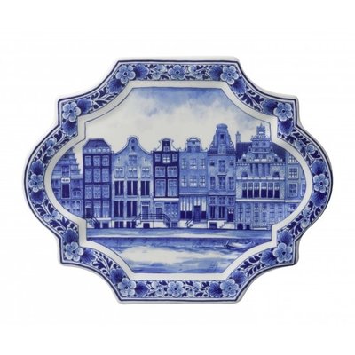 Heinen Delftware Applique canal houses horizontally