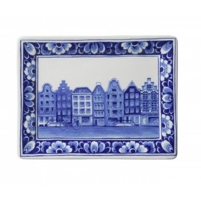 Heinen Delftware Applique-Kanalhausrechteck