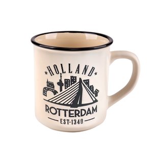 Typisch Hollands Tasse – Rotterdam – Campus-Tasse, weiß, in Geschenkbox