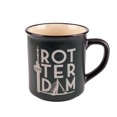 Matix Mug - Rotterdam - Campus mug Black in gift box