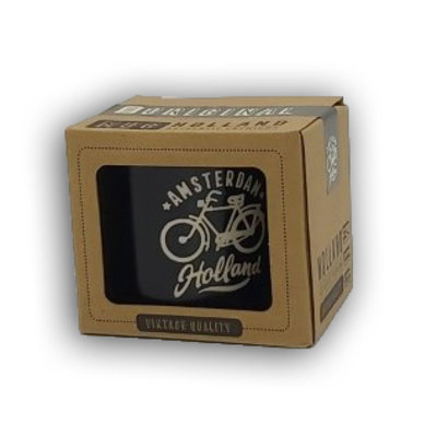 Typisch Hollands Kleine mok in geschenkdoos - Holland- Zwart