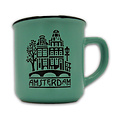 Typisch Hollands Kleine Tasse in Geschenkbox - Amsterdam - Grün