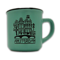 Typisch Hollands Small mug in gift box - Amsterdam - Green
