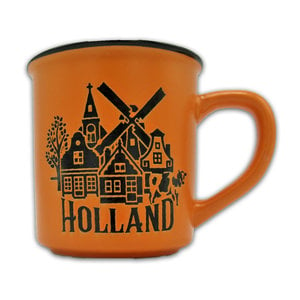 Typisch Hollands Grote mok in geschenkdoos - Holland- Oranje