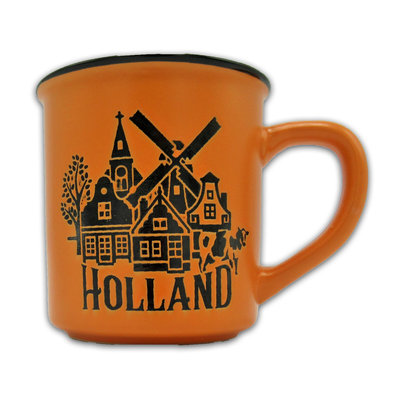 Typisch Hollands Großer Becher in Geschenkbox - Holland Orange