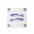Heinen Delfts blauw Delfter Fliese mit Fisch