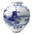 Heinen Delftware Bulb vase large with mill landscape
