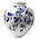 Heinen Delftware Bulb vase large with elegant flower decoration