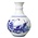 Heinen Delfts blauw Delft blue spherical vase landscape small 14 cm