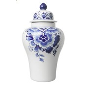 Heinen Delftware Delfts blauwe Deksel-Pul (vaas met deksel)