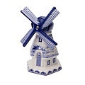Heinen Delfts blauw Delft Blue windmill - Landscape decoration - Large
