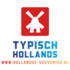 Typisch Hollands Houten tulp op voet 14 cm - Oranje Wit