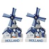 Heinen Delfts blauw Kissing couple - Mills Salt and Pepper Shakers