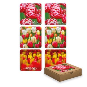 Typisch Hollands Onderzetters - Tulpen - Voorjaar