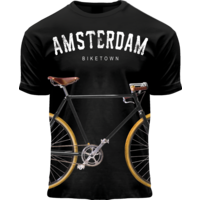 Holland fashion Children's T-Shirt - Bicycle - Black - Amsterdam biketown