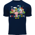 Holland fashion Kids T-Shirt - Happy in Amsterdam - Blue