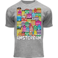 Holland fashion Kinder T-Shirt - Amsterdam - Facade houses