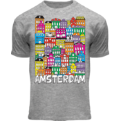 Holland fashion Kinder T-Shirt - Amsterdam - Facade houses