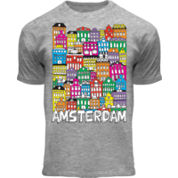 Holland fashion Kinder T-Shirt - Amsterdam - Facade houses