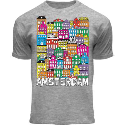 Holland fashion Kinder T-Shirt - Amsterdam - Fassadenhäuser