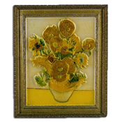 Typisch Hollands Magneet polystone Zonnebloemen - Vincent van Gogh