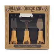 Typisch Hollands Cheese blades - in gift package (wood) Holland Amsterdam