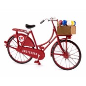 Typisch Hollands Miniatuurfiets - Rood (Amsterdam) 13.5cm