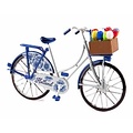 Typisch Hollands Miniatuurfiets - Delftsblauw- (Holland) 13.5cm