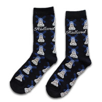 TTD Gifts Damessokken - molens blauw/wit maat 35-41