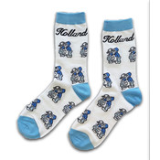 Holland sokken Damensocken - Holland blau / weiß -