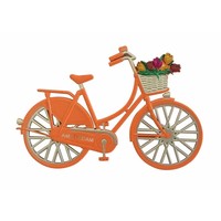 Typisch Hollands magnet metal bicycle orange Amsterdam