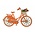 Matix Magnet Metall Fahrrad Orange Amsterdam
