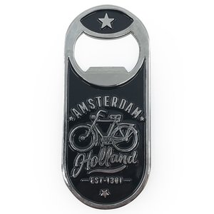 Matix Magnetische opener - Dutch Classics - Zwart - Holland Amsterdam - Fiets
