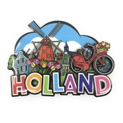 Typisch Hollands Magneet Comic Holland molen