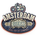 Typisch Hollands Magneet vintage Amsterdam bikes blue