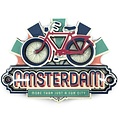 Typisch Hollands Magneet vintage Amsterdam Bike Fun City