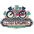 Typisch Hollands Magnet Vintage Amsterdam Bike Fun City