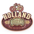 Typisch Hollands Magnet Vintage Holland Bikes Rot