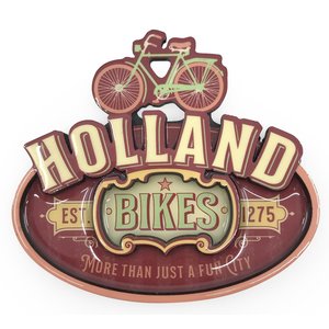 Typisch Hollands Magnet Vintage Holland Bikes Rot