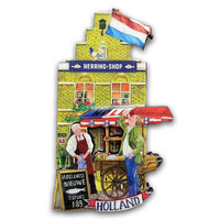 Typisch Hollands Magneet gevelhuisje - Haring Shop