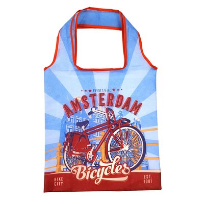 Typisch Hollands Foldable bag Amsterdam Vintage blue