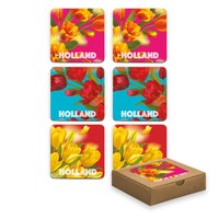 Typisch Hollands Onderzetters - Tulpen - Kleurrijk Voorjaar