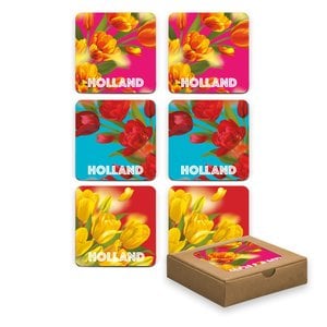 Typisch Hollands Coasters - Tulips - Colorful Spring