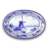 Heinen Delftware Serveerschaal (ovenschaal)Delfts Blauw