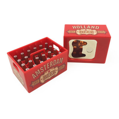 Matix Magnetic opener - Beer crate - Dutch Classics - Amsterdam - Red