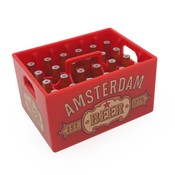 Typisch Hollands Magnetische opener - Bierkratje - Dutch Classics - Amsterdam - Rood