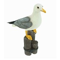 Typisch Hollands Seagull on stilts with glass eyes 33cm