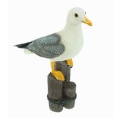 Typisch Hollands Seagull on stilts with glass eyes 33cm