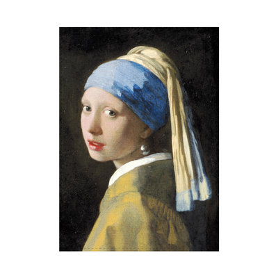 Typisch Hollands Geschirrtuch - Mädchen mit Perlenohrgehänge, Vermeer